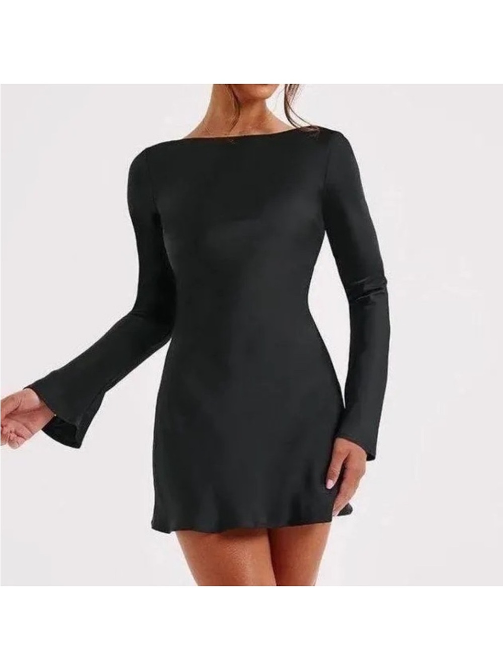 NWT! BABYBOO Backless Satin Mini Dress